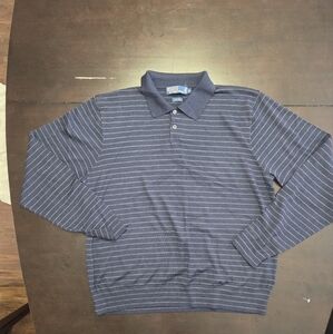Polo Ralph Lauren Men's XL Wool Polo Long Sleeved Striped